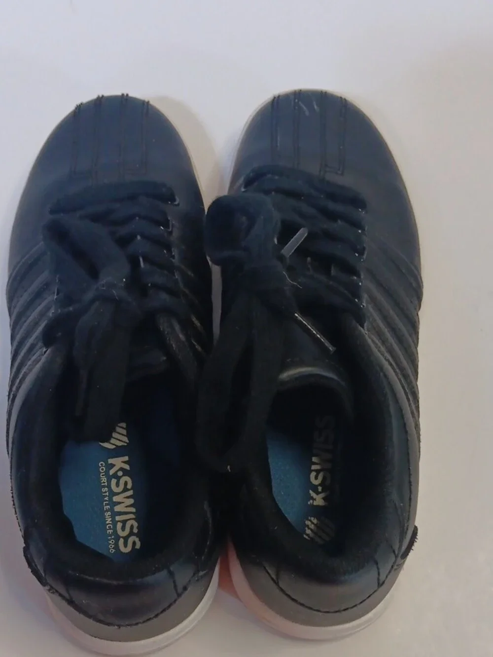 K-Swiss Kids Black and White Low-Top Sneakers